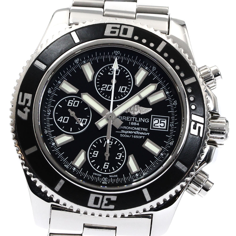 BREITLING Super Ocean A13341 Chronograph black Dial Automatic Men's Watch_872522