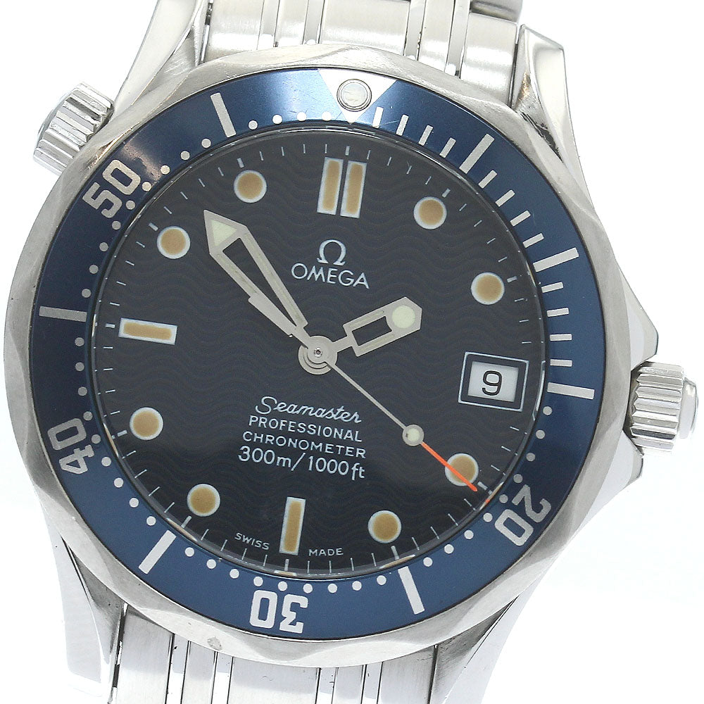 OMEGA Seamaster 300 2551.80 Date Navy Dial Automatic Boy's Watch_872538
