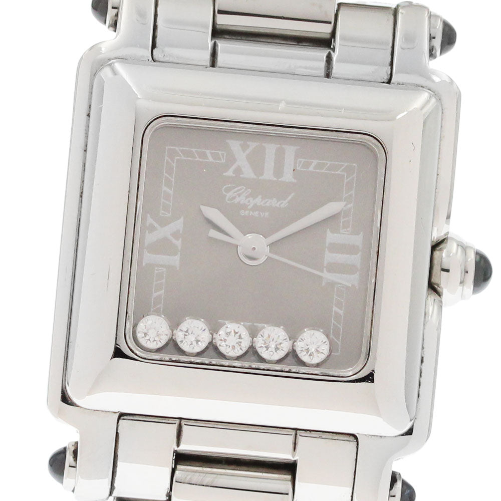 Chopard Happy sports 27/8893-23 5 diamonds gray Dial Quartz Ladies Watch_872542