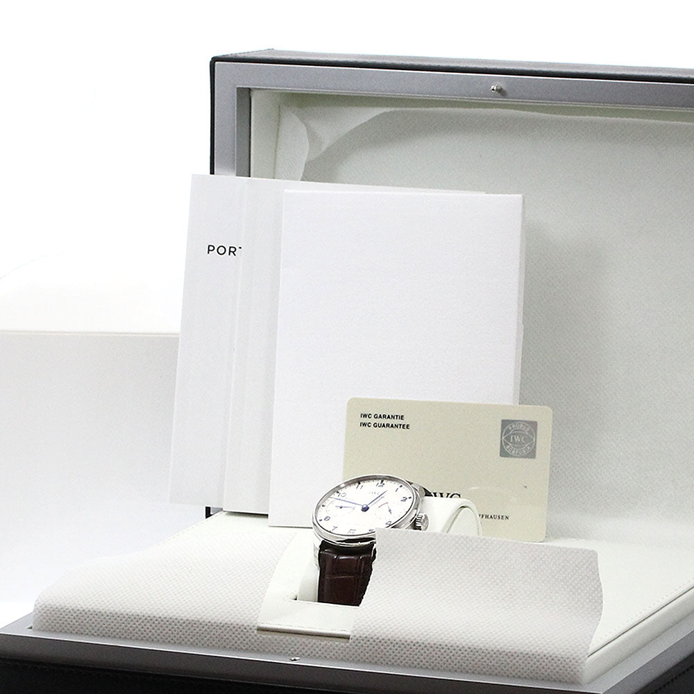 IWC SCHAFFHAUSEN Portugese IW500705 7 Days Silver Dial Automatic Men's Watch_872566