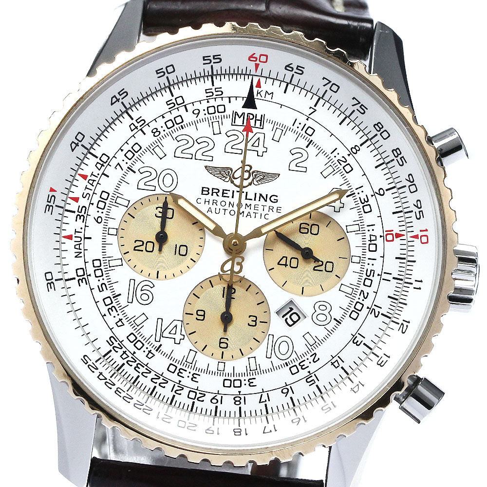 BREITLING Navitimer Cosmonaute D22322 Chronograph Silver Dial Automatic Men's Watch_872580