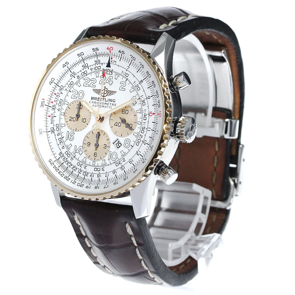 BREITLING Navitimer Cosmonaute D22322 Chronograph Silver Dial Automatic Men's Watch_872580