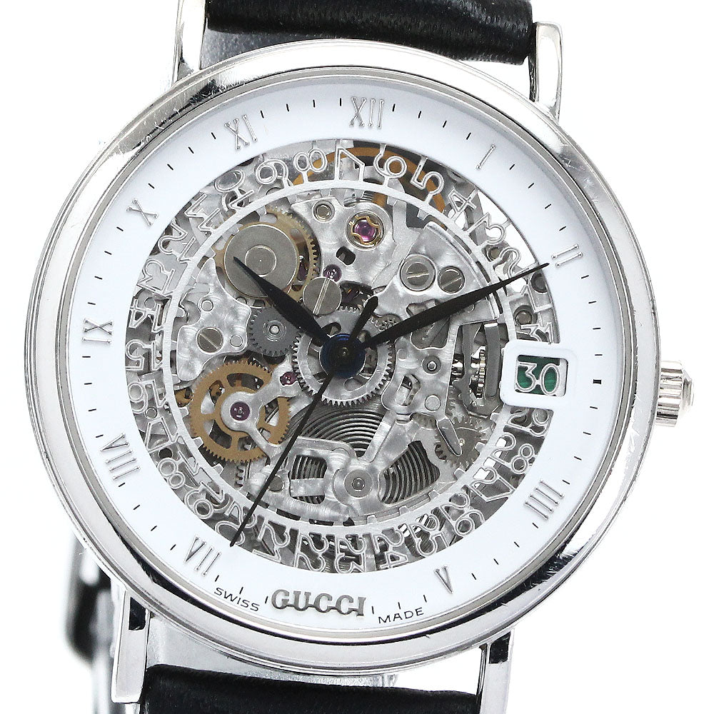 GUCCI 700SQ PT950 skeleton Dial Automatic Men's Watch_872660