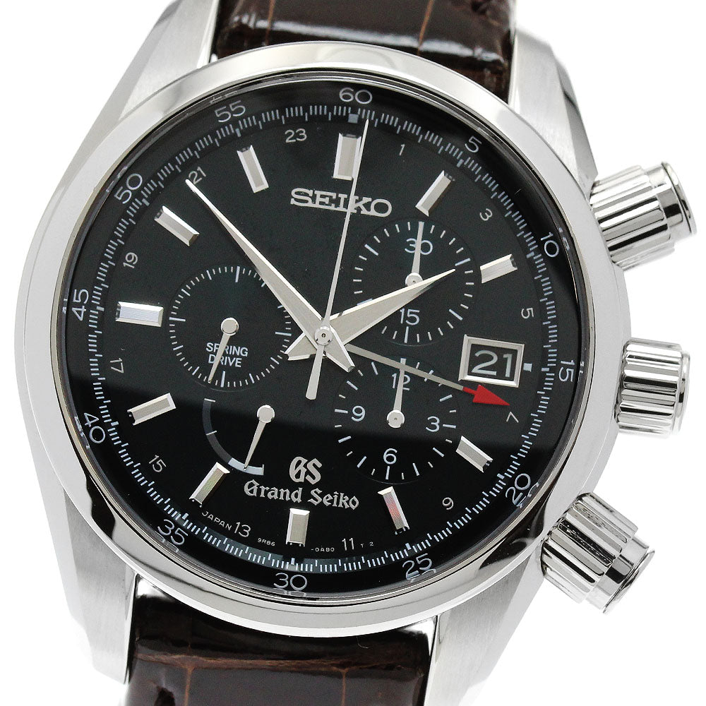 SEIKO Grand Seiko SBGC007/9R86-0AA0 GMT chronograph Dark green Dial Spring drive Men's Watch_872663