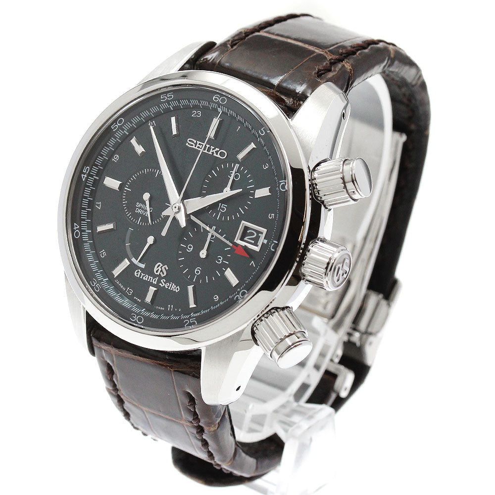SEIKO Grand Seiko SBGC007/9R86-0AA0 GMT chronograph Dark green Dial Spring drive Men's Watch_872663