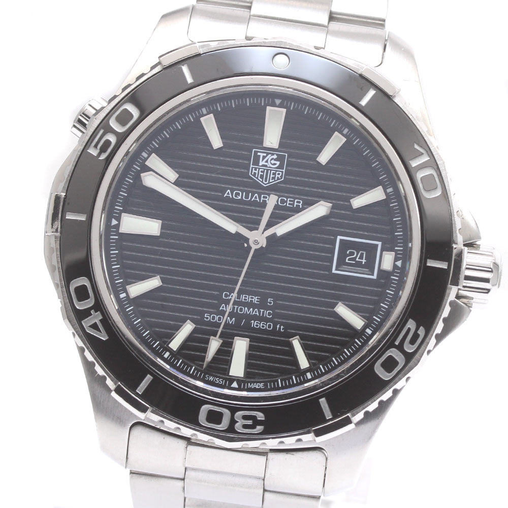 TAG HEUER Aqua Racer Caliber 5 WAK2110 Date black Dial Automatic Men's_872677