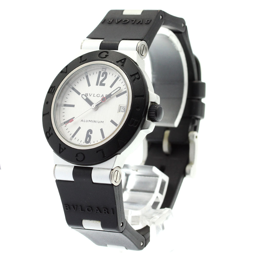 BVLGARI aluminum AL38TA Date Silver Dial Automatic Men's Watch_872718