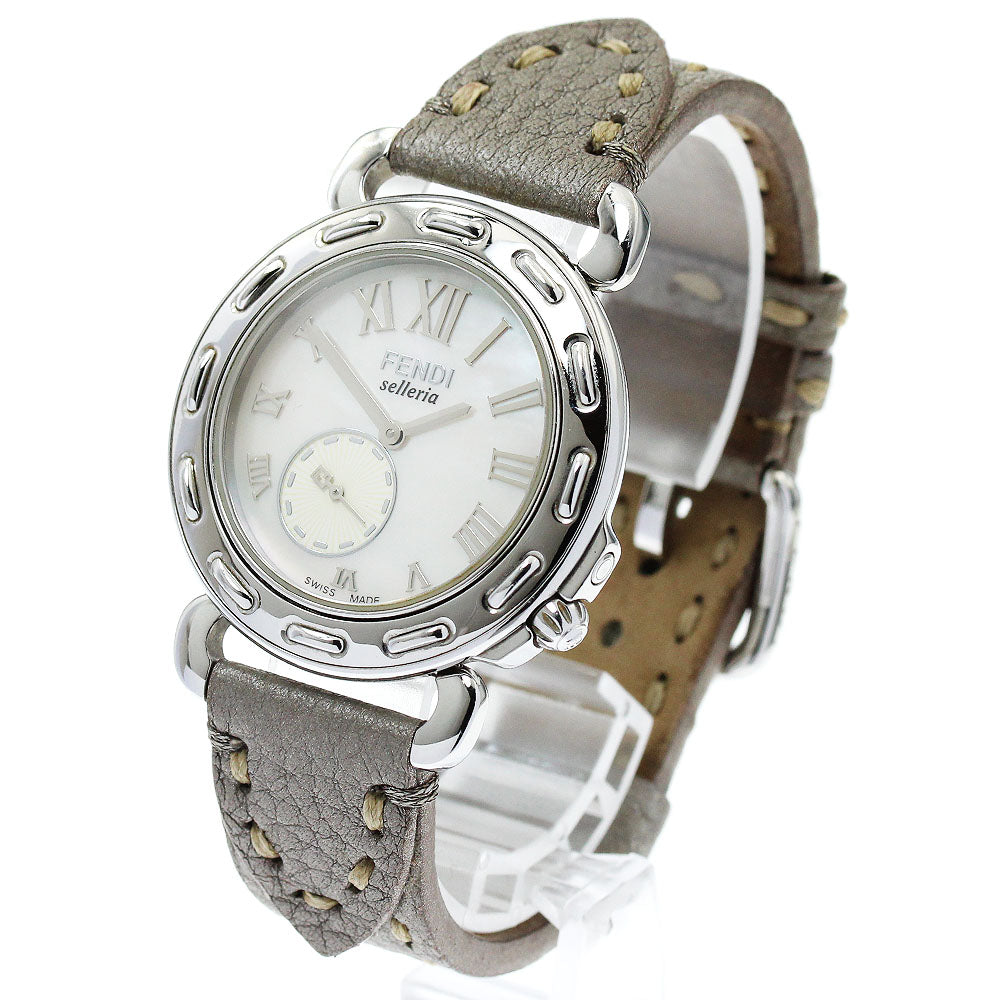 FENDI Celeria 8100M Small seconds White shell Dial Quartz Men's Watch_872738