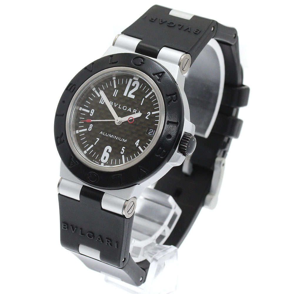 BVLGARI aluminum AL38TA Date black Dial Automatic Men's Watch_872752