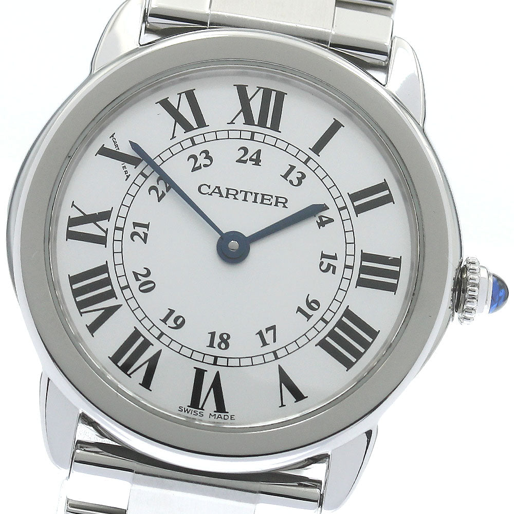 CARTIER Ronde SoloSM W6701004 Silver Dial Quartz Ladies Watch_872756