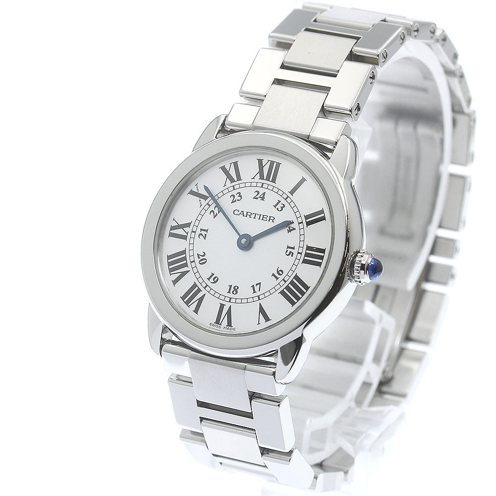 CARTIER Ronde SoloSM W6701004 Silver Dial Quartz Ladies Watch_872756