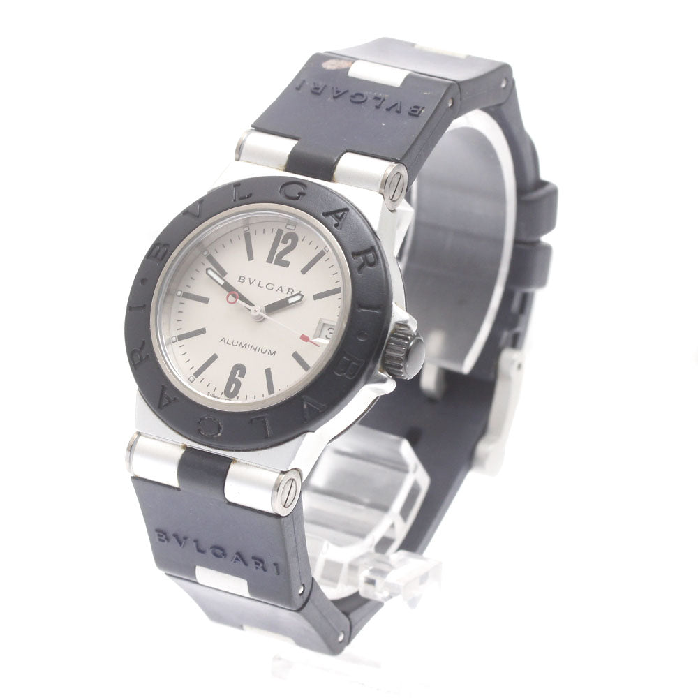 BVLGARI aluminum AL32TA JAL Exclusive Date Silver Dial Quartz Boy's Watch_872761