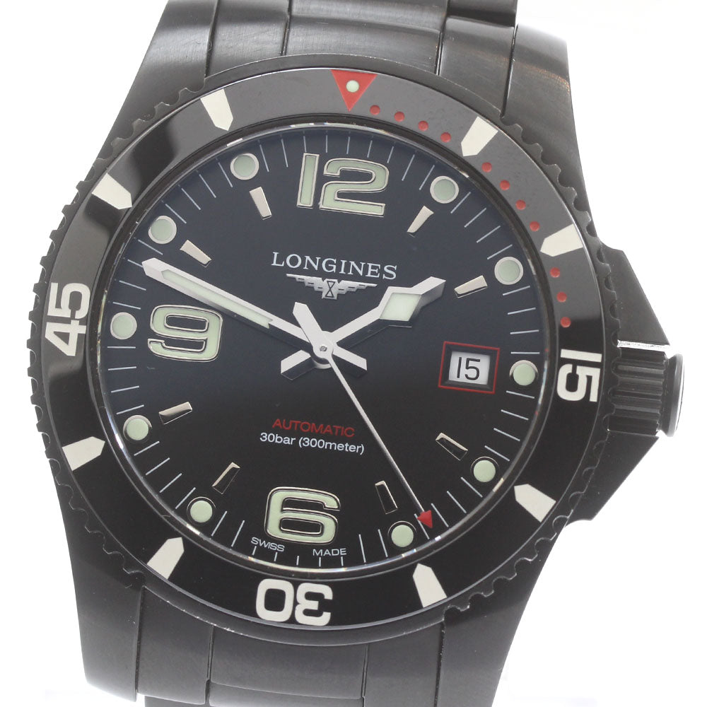LONGINES Hydro Conquest Blackout L3.742.2 Date Automatic Men's Watch_872770