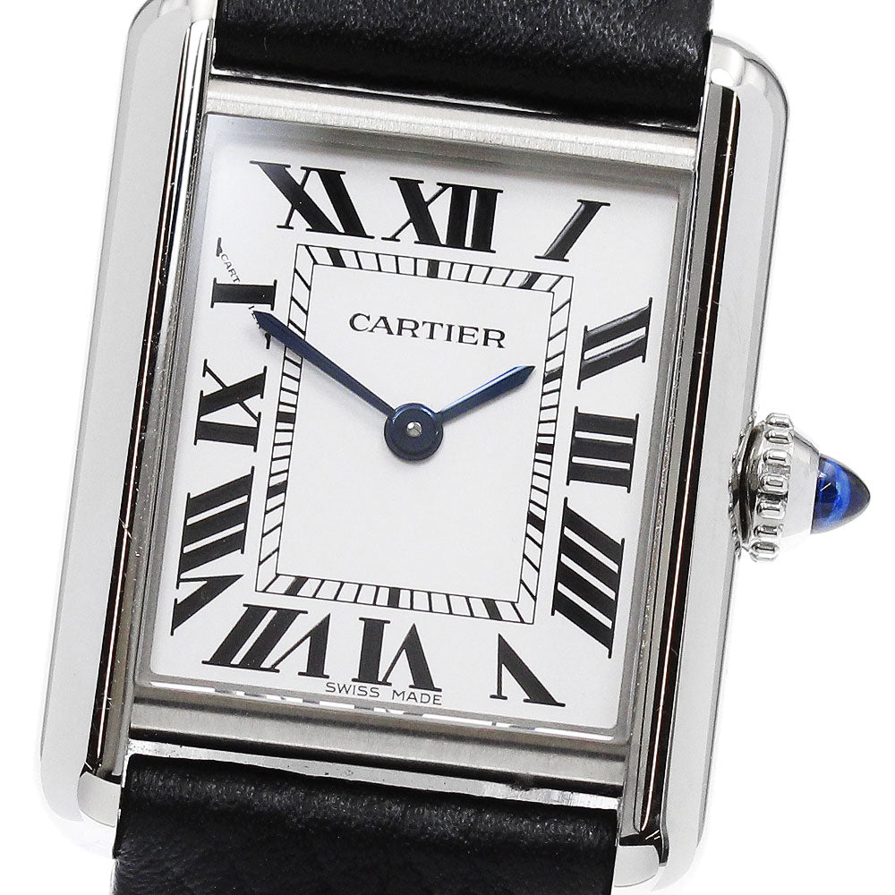 CARTIER tank mast SM WSTA0042 Silver Dial Quartz Ladies Watch_872775