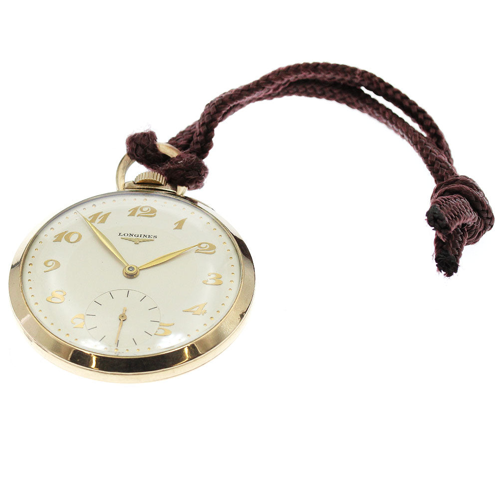 LONGINES Cal.17L Small Second beige Dial Hand Winding Men's Pocket watch_872782