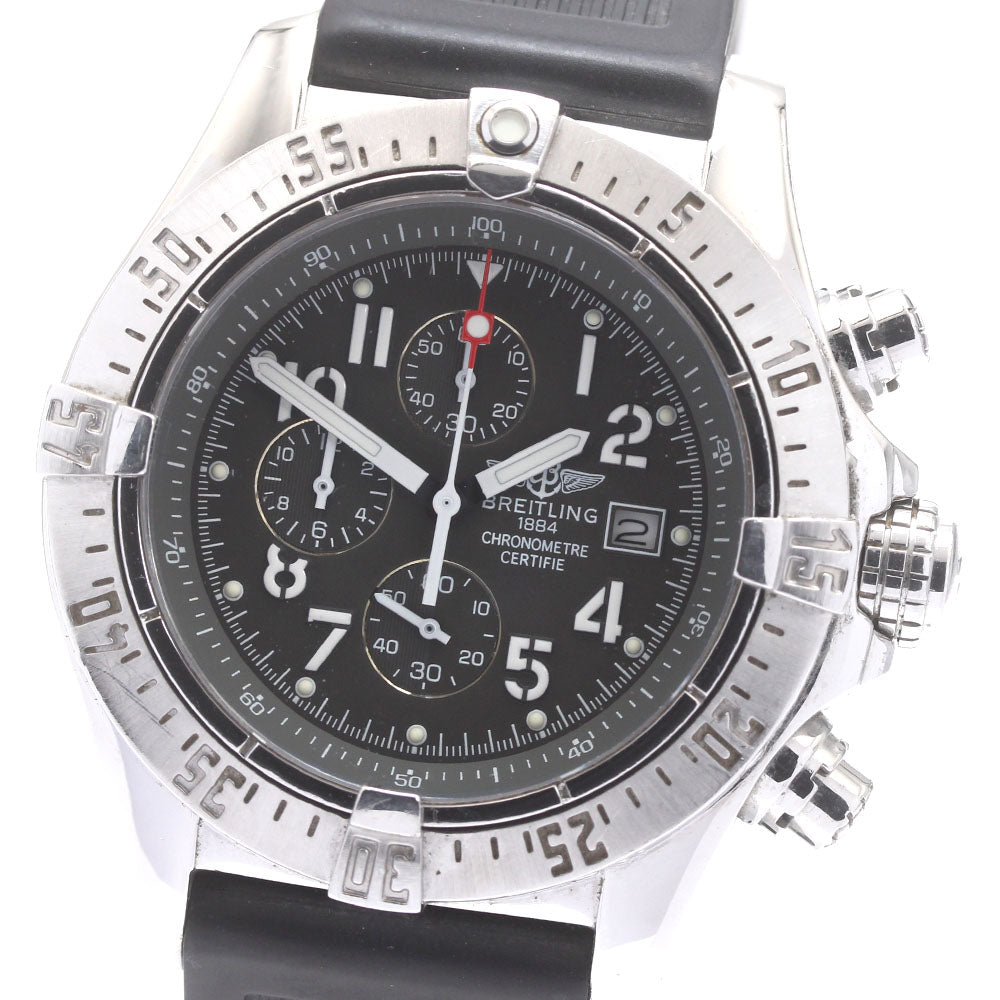 BREITLING Avenger Skyland A13380 Date Chronograph gray Dial Quartz Men's_872790