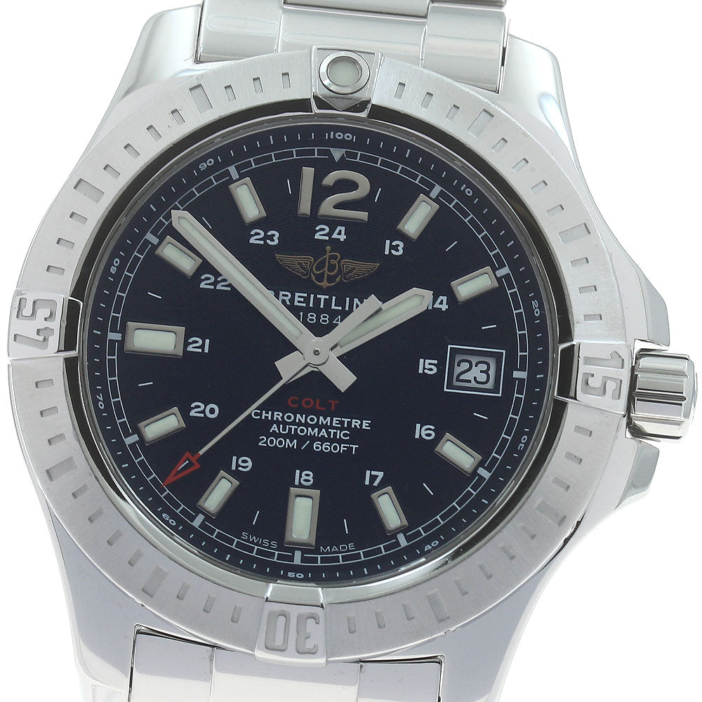 BREITLING Colt A17313 Date chronometer black Dial Automatic Men's Watch_872802