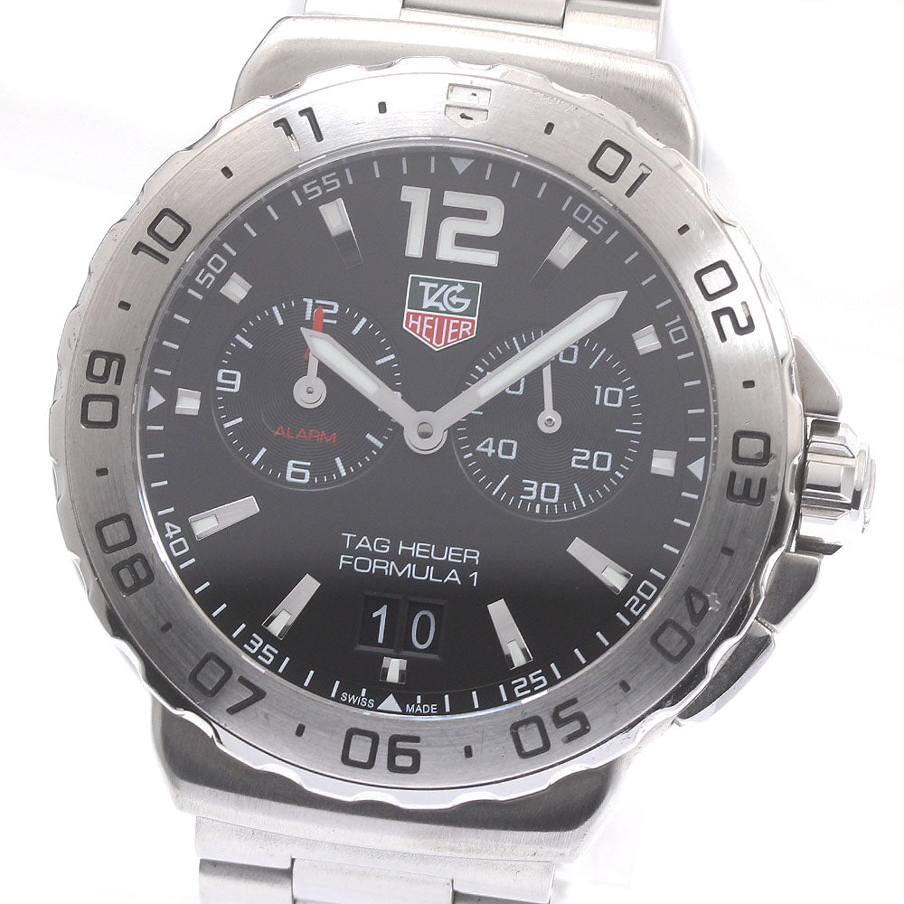 TAG HEUER Formula 1 alarm WAU111A Date black Dial Quartz Men's Watch_872815