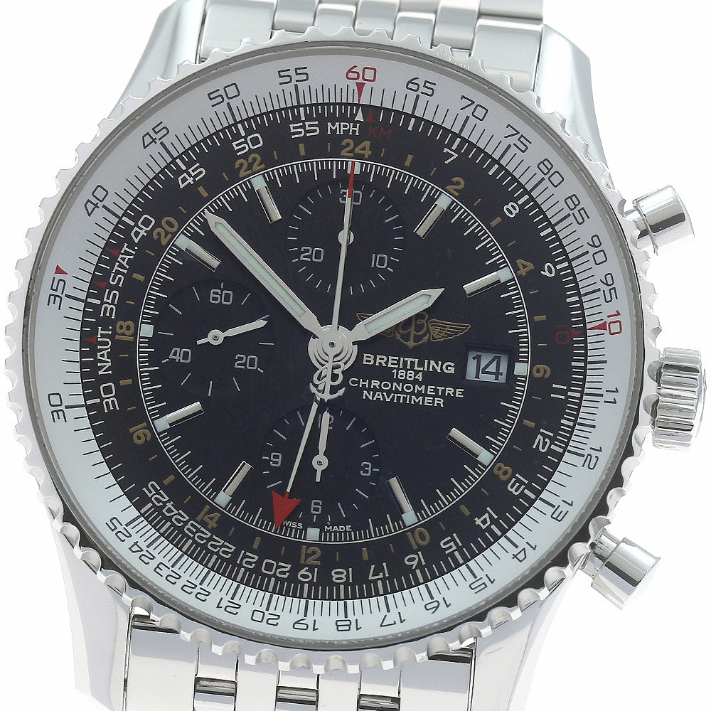 BREITLING Navitimer World A24322 Chronograph GMT Automatic Men's Watch_872816