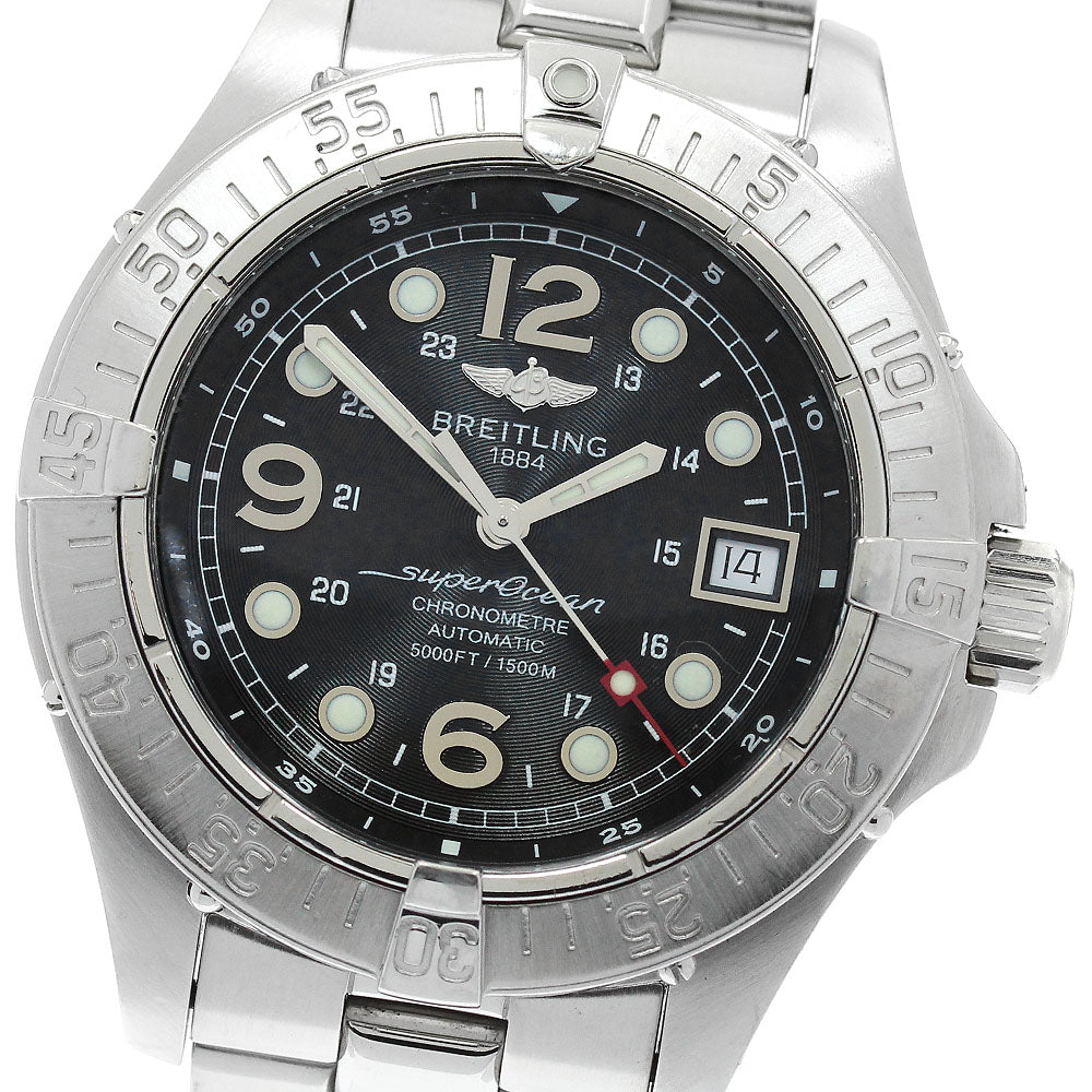BREITLING Super Ocean A17360 Date black Dial Automatic Men's Watch_872837