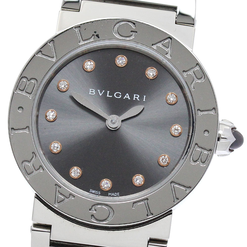 BVLGARI BVLGARIBVLGARI BBL26S 12P diamond gray Dial Quartz Ladies Watch_872892