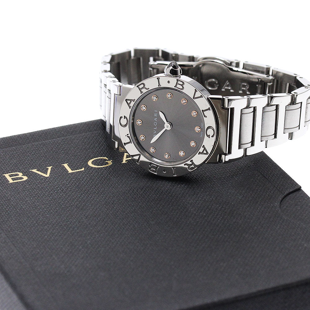 BVLGARI BVLGARIBVLGARI BBL26S 12P diamond gray Dial Quartz Ladies Watch_872892