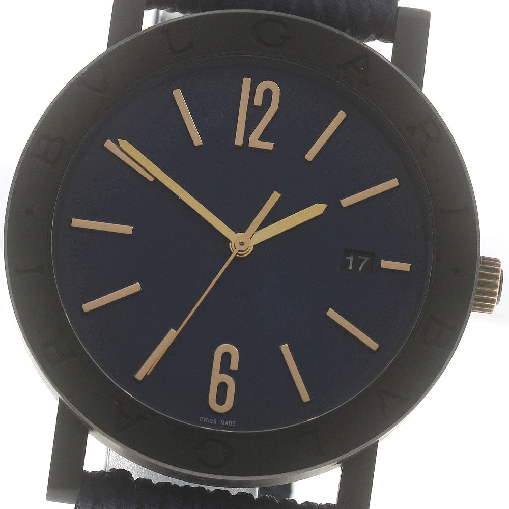 BVLGARI BVLGARIBVLGARI BB41S Date Navy Dial Automatic Men's Watch_872903