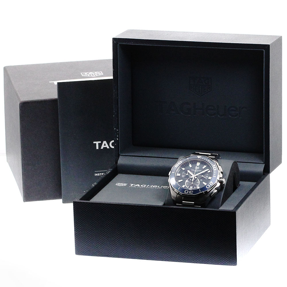 TAG HEUER Aquaracer CAY111B Chronograph Date Blue Dial Quartz Men's _872904