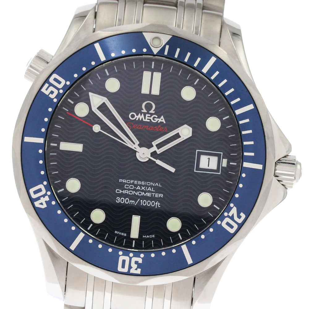 OMEGA Seamaster300 2220.80 Date Co-Axial Navy Dial Automatic Men's Watch_872907
