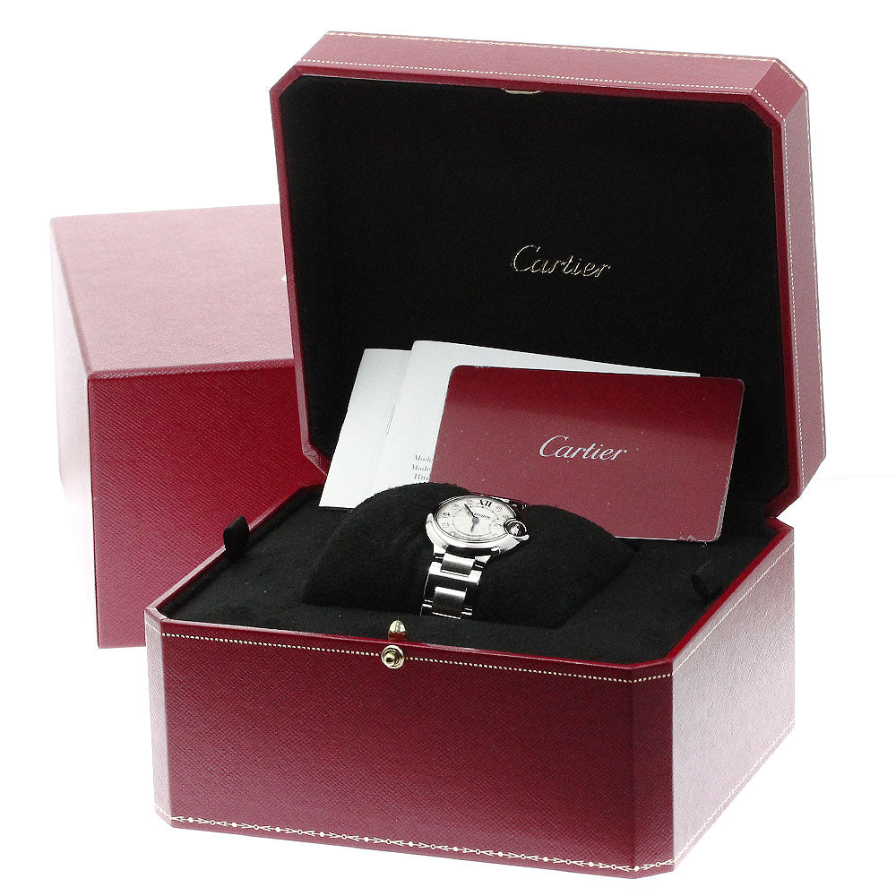 CARTIER Baron blue SM WE902073 11P diamond Quartz Ladies Watch_872934