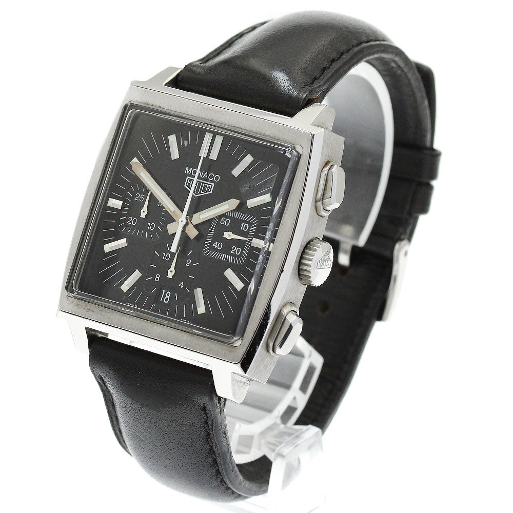 TAG HEUER Monaco CS2111 Chronograph black Dial Automatic Men's Watch_872946