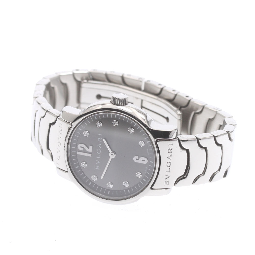 BVLGARI Solo tempo ST29S 10P diamond gray Dial Quartz Ladies Watch_872951