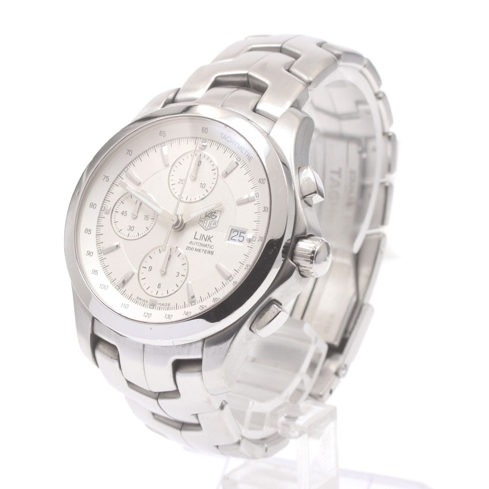 TAG HEUER Link CJF2111 Chronograph Silver Dial Automatic Men's Watch_872957