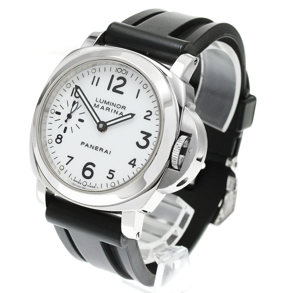 PANERAI Luminor Marina PAM00113 Small seconds white Dial Hand Winding Men's Watch_872963