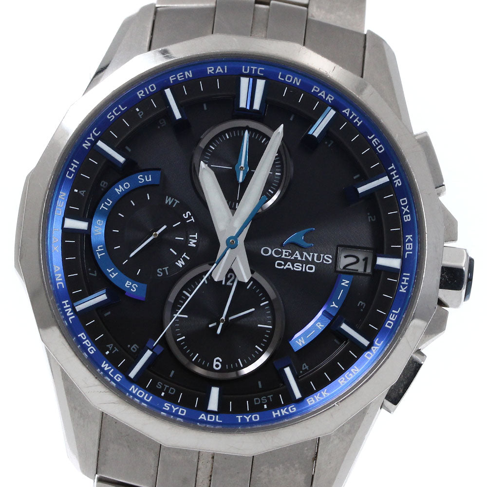 CASIO Oceanus OCW-S3000-1AJF Day date Solar Powered Radio Men's Watch_873011