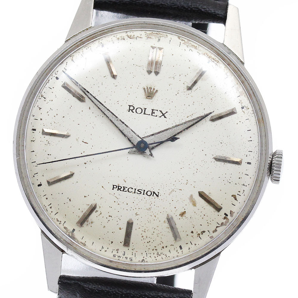 ROLEX Precision 4363 Cal.710 Redial Vintage Silver Dial Hand Winding Men's Watch_873038