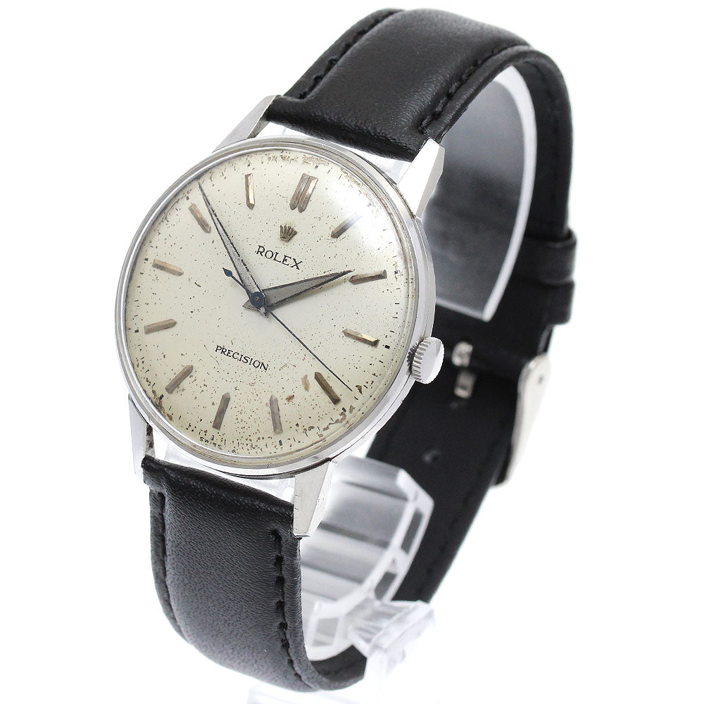 ROLEX Precision 4363 Cal.710 Redial Vintage Silver Dial Hand Winding Men's Watch_873038