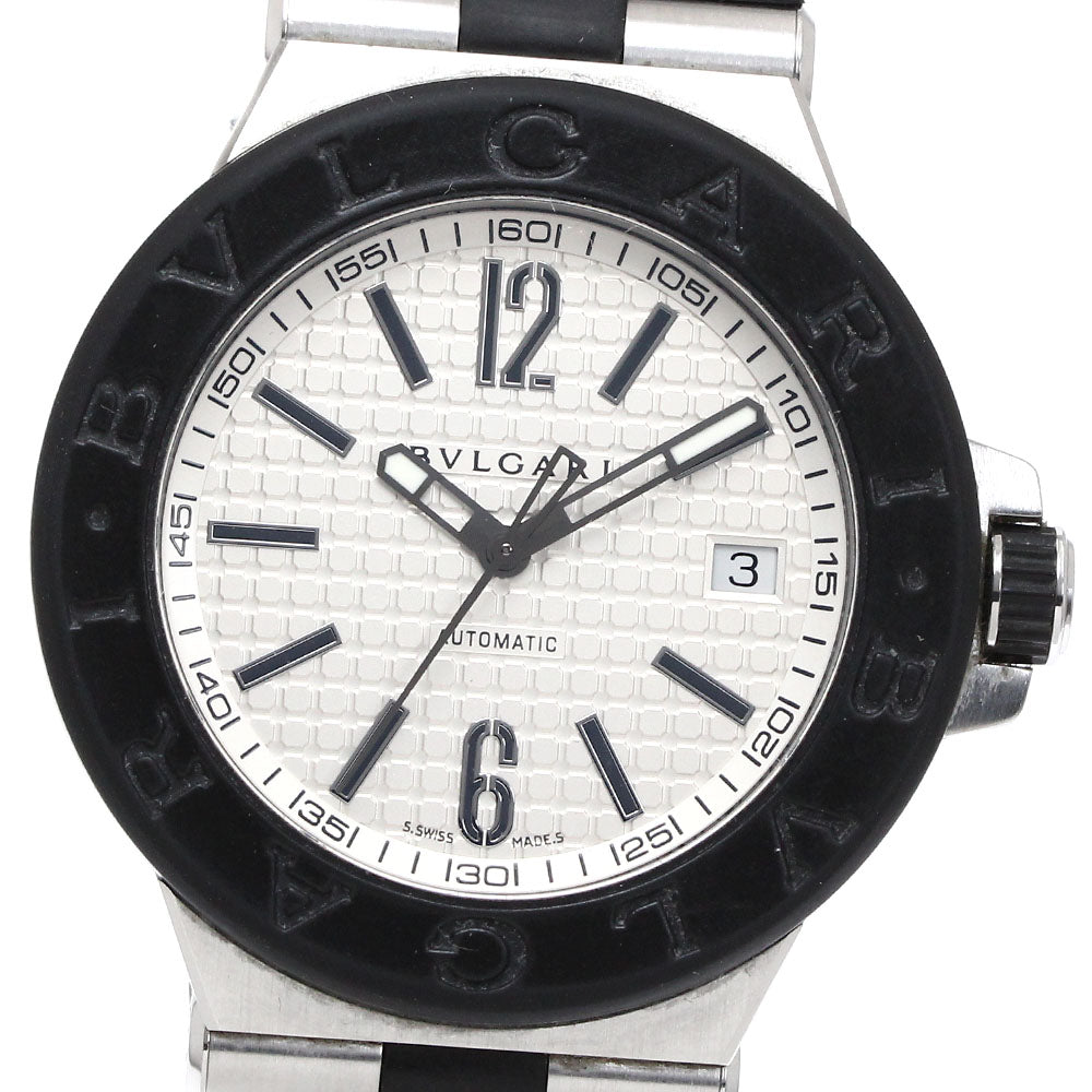 BVLGARI Diagono DG40SV Date Silver Dial Automatic Men's Watch_873076