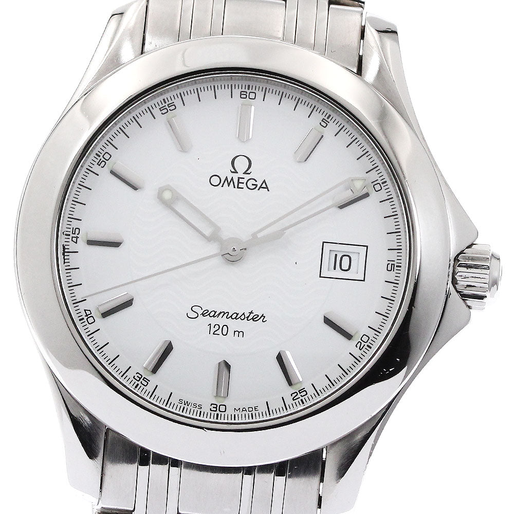 OMEGA Seamaster120 2511.21 Date white Dial Quartz Men's Watch_873099