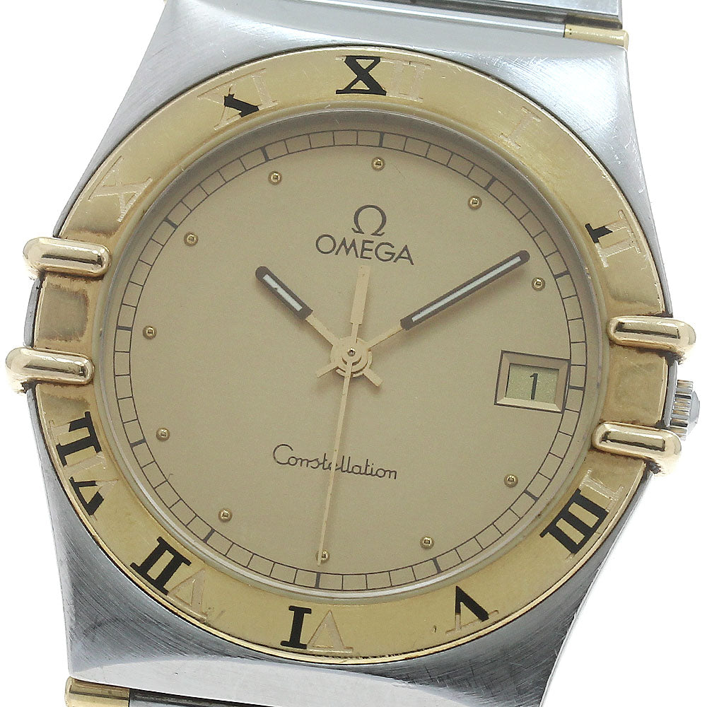OMEGA Constellation half bar gold Dial Quartz Men's Watch_873100