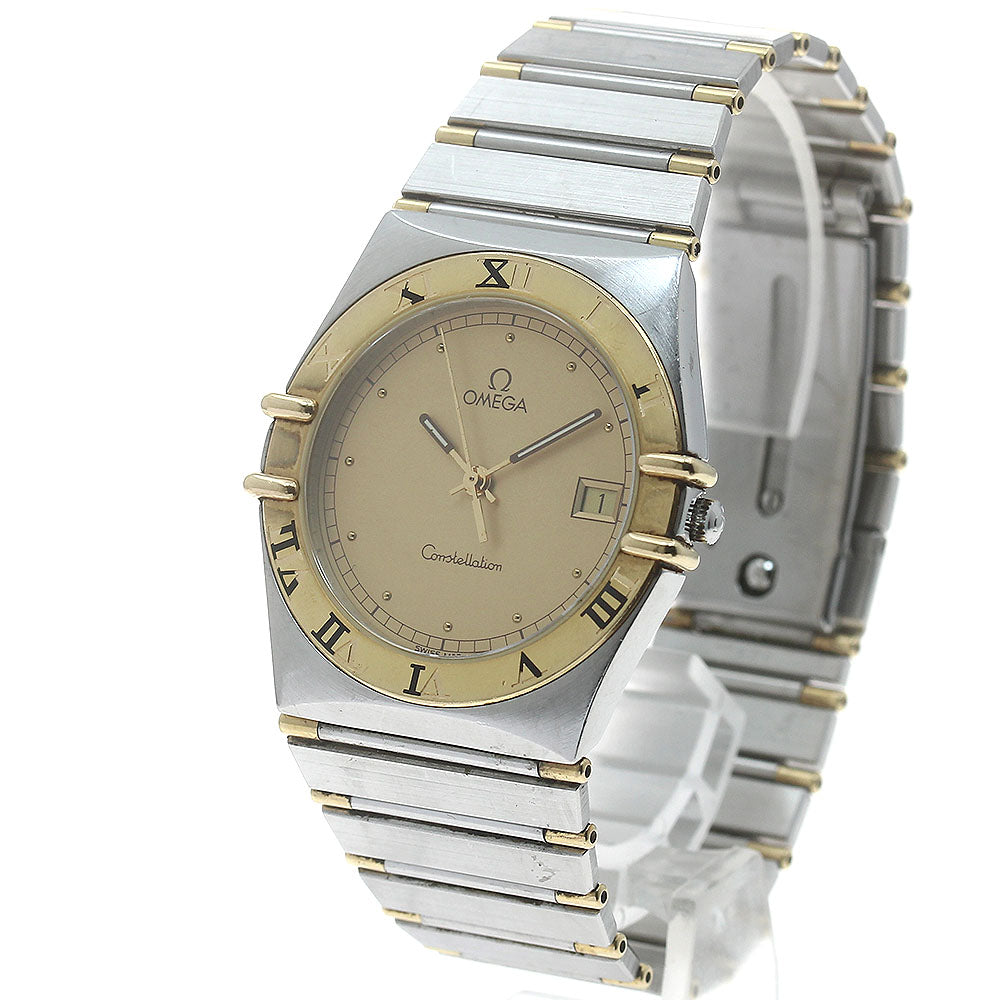OMEGA Constellation half bar gold Dial Quartz Men's Watch_873100