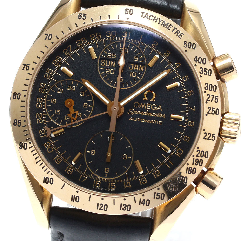 OMEGA Speedmaster 3623.50 K18PG Triple calendar black Dial Automatic Men's Watch_873111