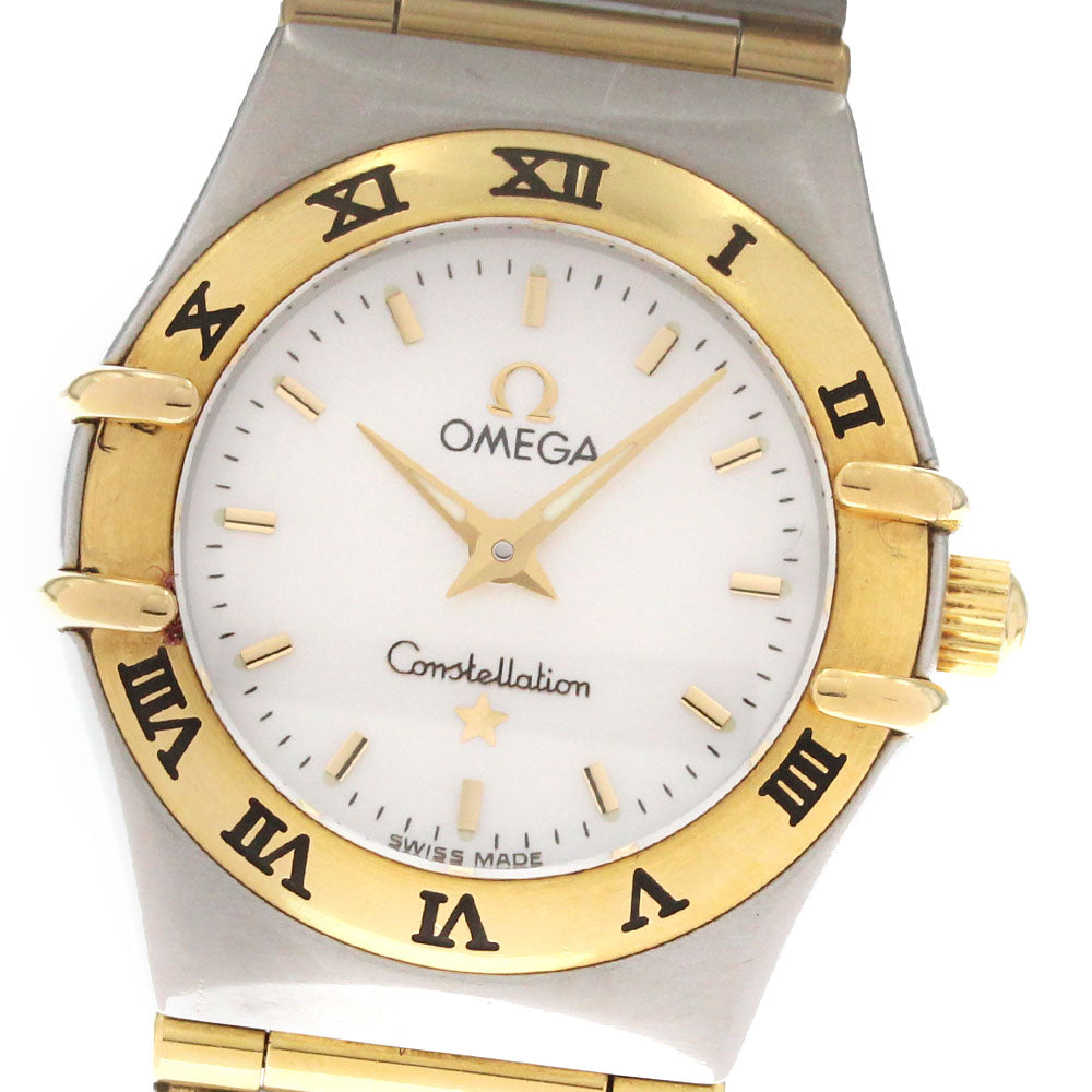 OMEGA Constellation Mini 1262.70 YG bezel full bar Quartz Ladies Watch_873121