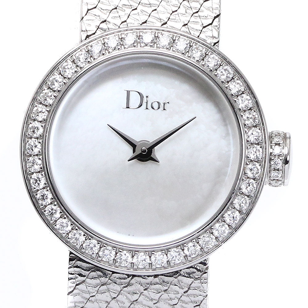 Dior La di de dior satin CD040110-J White shell Dial Quartz Ladies Watch_873125