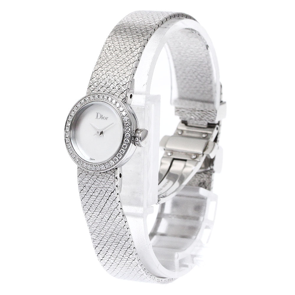 Dior La di de dior satin CD040110-J White shell Dial Quartz Ladies Watch_873125
