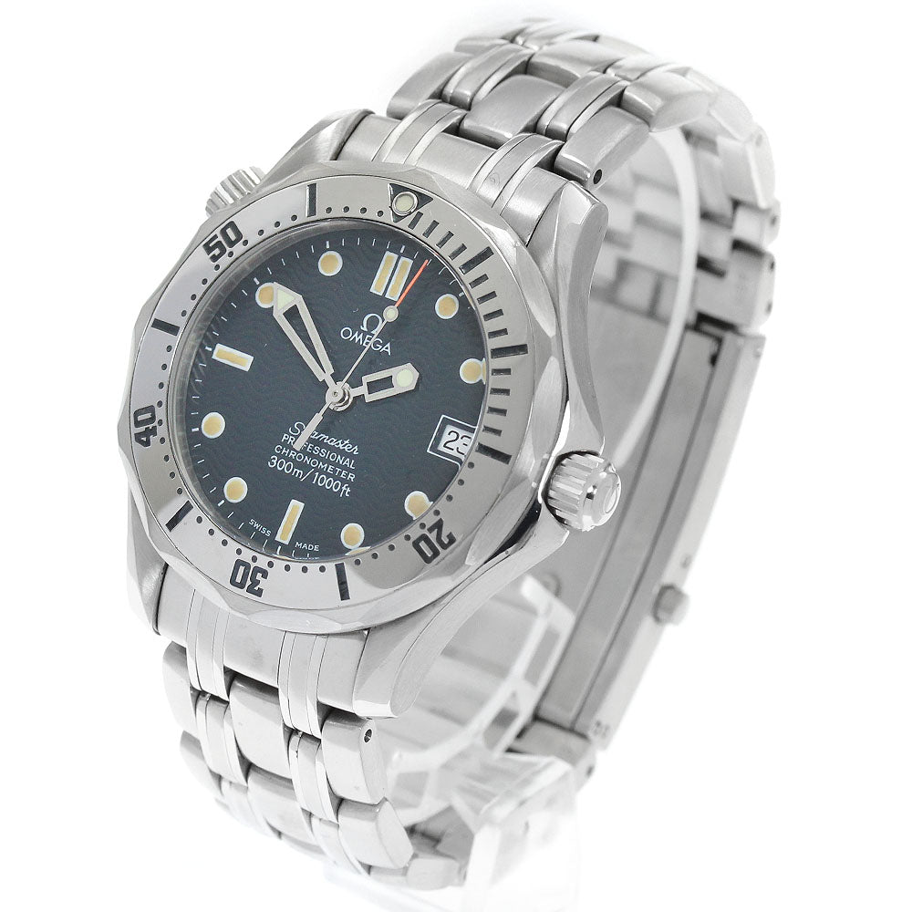 OMEGA Seamaster300 2552.80 Date Navy Dial Automatic Boy's Watch_873126