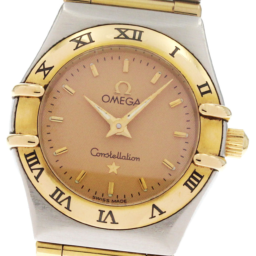 OMEGA Constellation 1262.10 Full bar Gold Dial Quartz Ladies Watch_873129