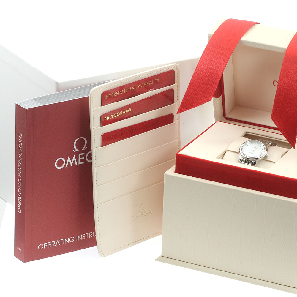 OMEGA De Ville Prestige 424.10.24.60.55.001 8P diamond White shell Dial Quartz Ladies Watch_873132