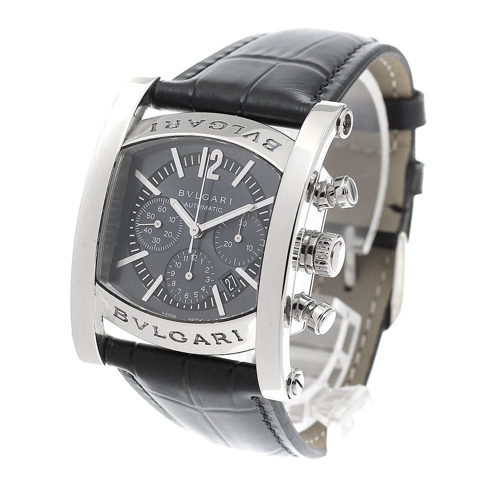 BVLGARI Assioma AA44SCH Chronograph Date Navy Dial Automatic Men's Watch_873153