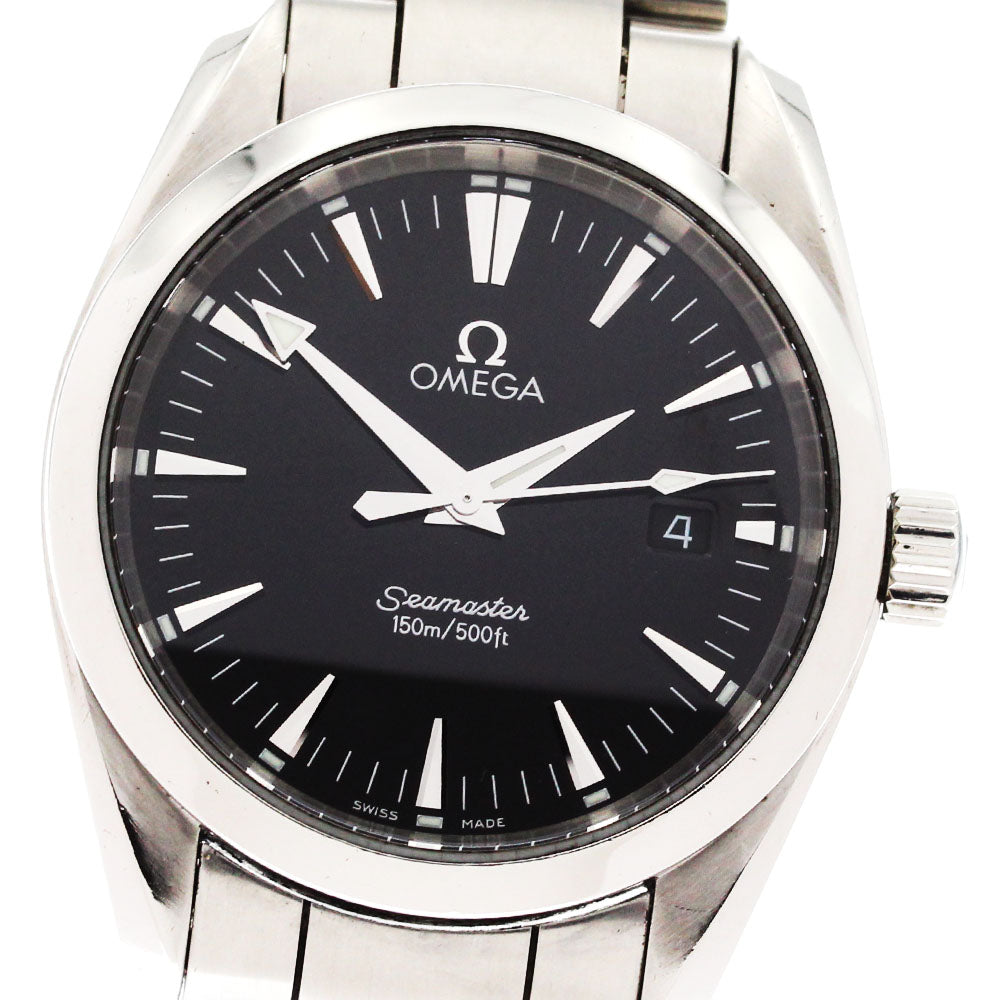 OMEGA Seamaster Aqua Terra 2518.50 Date Black Dial Quartz Boy's Watch_873194